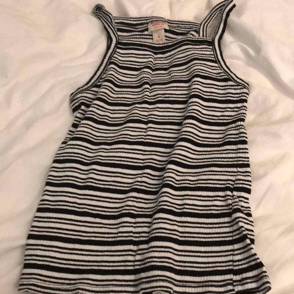 Halter, mossimo, striped shirt. Prices negotiable.